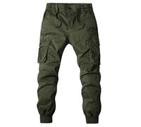 Pantalones cargo para hombre, estilo vintage, con cordón, holgados, hip hop, para el tiempo libre, para la calle, con muchos bolsillos, pantalones de senderismo, pierna recta, pantalones de
