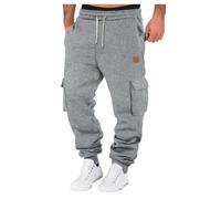 Pantalones cargo para hombre, holgados con cordón, pantalones de deporte, pantalones de senderismo para hombre, con muchos bolsillos, algodón, pantalones de trabajo, monocolor, cargo, pantalones de