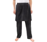 Pantalones cargo para hombre, pantalones casuales para el cuidado de ancianos, diseño cómodo, fácil de llevar, pacientes postrados en cama, uso diario en casa y enfermería, Negro, L