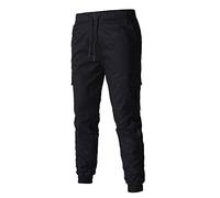 Pantalones cargo para hombre, pantalones de chándal holgados, pantalones de trabajo para hombre, elásticos, de algodón, para exteriores, largos, de verano, trekking, elásticos, de verano, pantalones