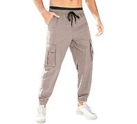 Pantalones cargo para hombre, pantalones de combate de camuflaje, pantalones cargo para hombre, color liso, con múltiples bolsillos, pantalones largos para senderismo, trabajo, viajes, caminar, golf