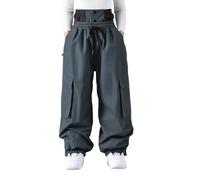 Pantalones cargo para hombre, pantalones holgados Y2K, parachute, corte holgado, hip hop, pantalones cargo para hombre, pantalones de jogging, snowboard, cómodos y resistentes al agua, pantalones de