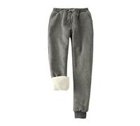 Pantalones Cargo para Hombre Trabajo Nuevo Invierno para Mujeres Color Sólido Polar Gran Tamaño Pantalones Casual Harun Leggings Corredores Delgados para Hombres, gris oscuro, M