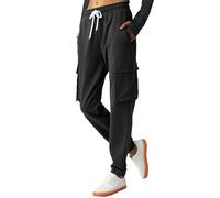 Pantalones cargo para mujer, cintura elástica, para senderismo, caminar, pantalones deportivos de pierna ancha, de secado rápido, pantalones de chándal casuales, color sólido, tallas grandes