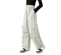Pantalones cargo para mujer, estilo listo para viajar, ropa de viaje de camping con diseño versátil casual al aire libre, cintura regular, ajuste relajado, bolsillos, para senderismo, tareas de taller