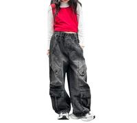 Pantalones Cargo para niñas, Ideales para otoño y Estilo Hip Hop, para Baile Callejero, válidos para niñas Grandes y preadolescentes