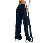 Pantalones cargo para niños, estilo listo para viajar, estilo de fin de semana, con diseño casual versátil al aire libre, cintura regular, pierna recta, bolsillos, para senderismo, tareas de taller