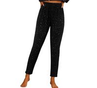 Pantalones casuales brillantes para mujer, de cintura alta, pantalones casuales para mujer, para fiesta de discoteca, rave, medias ajustadas y cómodas, pantalones elásticos ligeros, leggings ajustados