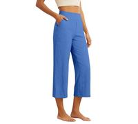 Pantalones Casuales de Cintura Alta Pierna Ancha Holgados Muy cómodos y a la Moda para Mujer Que Busca Tendencia sin Renunciar al Confort