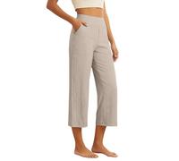 Pantalones Casuales de Cintura Alta Pierna Ancha Holgados Muy cómodos y a la Moda para Mujer Que Busca Tendencia sin Renunciar al Confort