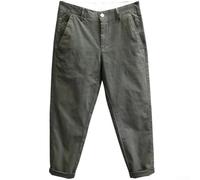 Pantalones casuales de trabajo sueltos hasta el tobillo para hombre, pantalones cargo rectos para todo tipo de coincidencias, en color verde de moda para primavera y otoño con ajuste cómodo (M verde)