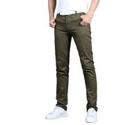 Pantalones casuales para hombre, ajustados, pantalones de negocios, color sólido, pantalones de vestir de pierna recta, pantalones formales clásicos y elegantes, pantalones de descanso, pantalones de