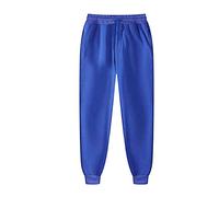 Pantalones casuales para hombre de color sólido Jogging Baggy para hombre Pantalones de corte holgado, comodidad Trousers cintura elástica Minimalista Trousers Fluide Chic Y Cómodas, azul, 3XL
