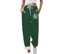 Pantalones casuales para mujer, de cintura alta, con forro polar, térmicos, cálidos, elásticos, suaves, cómodos, para invierno, para descansar, trabajo, talla grande, -, XL