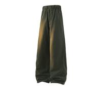 Pantalones Chándal Hombres Baggy Sweatpants de Algodón Cintura Elástica Pierna Ancha Pantalones Deportivos Largos Verano Pantalón de Trabajo Hombre con Bolsillos