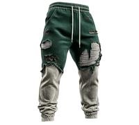 Pantalones Chandal Hombres Cintura Elástica con Bolsillo Moda Masculina Halloween Pantalon Chic Anchos Casual Pantalones Descanso Halloween Fitness 25 S