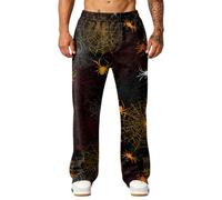 Pantalones Chandal Hombres con Bolsillo Cintura Elástica Men's Fashion Halloween Pantalón Casual Moda Transpirable Pantalones Deportiva Halloween Descanso 13 XXL