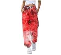 Pantalones Chándal Mujer Estampado Manchas Sangre Zombie para Halloween, Carnaval Y Fiestas Temáticas Comodidad