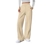 Pantalones Chandal Mujer,Pantalones Mujer Vestir Deportivos Anchos Pantalones De Baratos Tallas Grandes Pantalon Chandal Mujer 2025 Pantalón De Campana Invierno Deportiva Ropa Fluido Beige XXL