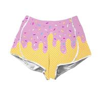 Pantalones Chandal Niño 7-8 Años - Cortos De Verano Pequeñas Y S con Estampado 3D Cintura Elástica Cómodos Y Casuales para Uso Diario Y Vacaciones (Light Purple 2-3 Years)