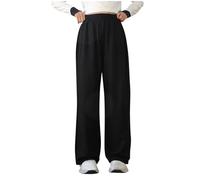 Pantalones Chandal Niño Niña Mis Pedidos Pantalon Deportivos Largo de Cintura Elástica Alta Color Sólido Pantalón de Pernera Ancha Recto con Bolsillos Casual Jogging Pants Ropa Adolescentes 3-15 Años