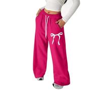 Pantalones Chica Jogging Invierno con Bolsillo Pantalones De Chándal Cintura Elástica Baggy Streetwear Color Sólido Cinturón Elástico Slim Pantalones Deportivos Primavera Fit Hip-Hop 4-16 Años