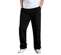 Pantalones chinos para hombre, corte regular, pantalones de verano, largos, ligeros, lisos, modernos, pantalones cargo rectos de corte recto, pantalones de entrenamiento elegantes, de algodón, cómodos