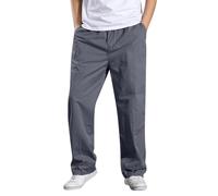 Pantalones chinos para hombre, corte regular, pantalones de verano, largos, ligeros, lisos, modernos, pantalones cargo rectos de corte recto, pantalones de entrenamiento elegantes, de algodón, cómodos