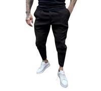 Pantalones chinos para hombre, transpirables, suaves, elásticos, ajustados, pantalones de trabajo, elásticos, largos, con bolsillos, pantalones de negocios, pantalones de jogger, elásticos, ajustados,