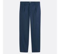 Pantalones chinos plisados Relaxed Hombre Talla 34 Longitud 32. Color Azul