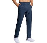 Pantalones clásicos de ocio con corte recto para hombre, ideales para el día a día, días de verano, mezcla de punto transpirable, ofrece un ajuste estrecho y cómodo y prácticos bolsillos con