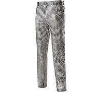 Pantalones coloridos con lentejuelas para hombre, pantalones casuales para hombre, pantalones transpirables para vacaciones, pantalones de memoria para niño, gris, 3XL