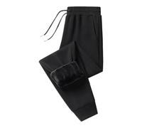 Pantalones cómodos para mujer 46 Plus de forro polar gruesos, versión coreana, magníficos pantalones, Bk1, 3XL