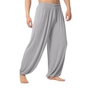Pantalones cómodos para verano Tai Chi y Kung Fu ligeros Shaolin Wing Chun Style (XL gris claro)