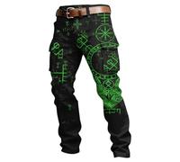 Pantalones con Elástico En La Cintura para Hombres para Joggers Algodon Chino Pinza Pegados Moños Cintura Mejores Aladino Pata Deslavado Talle Tienda Salmon Pirata Delgados Escoces Superpitillo