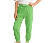 Pantalones con Forro Polar para niños Pantalón Chandal Niño Pantalones Deportivos de Pana Jogging Invierno Pantslon Chandal Elástico Leggings Clásicos Cómodo Lnformales pantalones (Green, 4-5 años)