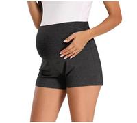 Pantalones Corto de Maternidad Mujer Premama Embarazada Cintura Alta Pantalones Corto Suave Algodón Suelto Ropa Maternidad premamá Cómodo Verano Deportivo Short
