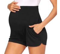 Pantalones Corto de Maternidad Mujer Premama Embarazada Cintura Alta Pantalones Corto Suave Elásticos Ropa Maternidad premamá Cómodo Verano Deportivo Short
