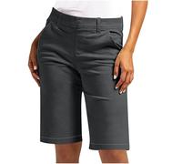 Pantalones Corto Mujer,Mis Pedidos Talla Grande Pantalon Corto Mujer Cintura Alta Moda Bermudas Suelto con Bolsillos Casual Cómodo Pantalón Cortos de Trabajo Verano Color Sólido Ligeros Shorts 2025