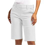 Pantalones Corto Mujer,Talla Grande Pantalon Corto Mujer Cintura Alta Moda Bermudas Suelto con Bolsillos Casual Cómodo Pantalón Cortos de Trabajo Verano Color Sólido Ligeros Shorts 2025