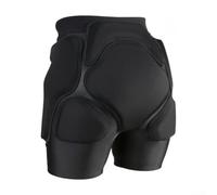 Pantalones cortos acolchados para adultos, para snowboard, esquí, patinaje, protector de cadera resistente a los impactos, acolchado de EVA 3D, tela transpirable, color negro (S)