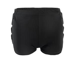 Pantalones Cortos Acolchados para Patinaje con Doble Cremallera, Figura Patinaje - Crashpads para Negro (S)