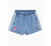 Pantalones cortos adidas Originals x Coca-Cola Denim para mujer Azul L