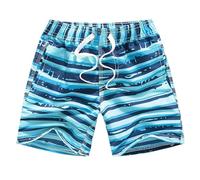 Pantalones Cortos Bañador Niño para Niños de Secado Rápido Bóxer Baño Corto Shorts Calzoncillos Tipo con Estampado Verano 8-13 Años
