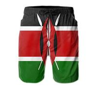 Pantalones Cortos Bandera De África De Kenia Bañador Hombre Cómodo Shorts De Baño Secado Rápido Short Deportivo para Verano Surferos Vacaciones M