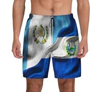 Pantalones Cortos Bandera De Guatemala Bandera De Guatemala Bandera De El Salvador Swim Trunks Cómodo Shorts De Baño Transpirable Short Deportivo para Correr Natación Viajes XXL