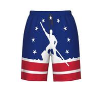 Pantalones Cortos Bandera De La Ciudad De Richmond, Virginia Bañador Hombre Cómodo Shorts De Baño Deportes Short Deportivo para Playa Verano Vacaciones XXL
