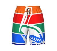 Pantalones Cortos Bandera De La Ciudad De San Petersburgo Shorts De Baño Elástico Short Deportivo Transpirable Bañador Hombre para Verano Deporte Piscina XXL