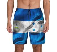 Pantalones Cortos Bandera De Nicaragua Bandera De Honduras Swim Trunks Cómodo Shorts De Baño Ajustable Bañador Hombre para Natación Correr Viajes XL