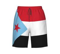 Pantalones Cortos Bandera De Yemen del Sur Swim Trunks Secado Rápido Short Deportivo Cómodo Shorts De Baño para Verano Vacaciones Correr M